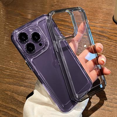 Stoßfeste Stoßstange Klare Acryl-Telefonhülle für iPhone 14 13 12 11 Pro Max Xs Max Xr X 13pro 14 Plus 14 Transparente harte PC-Abdeckung