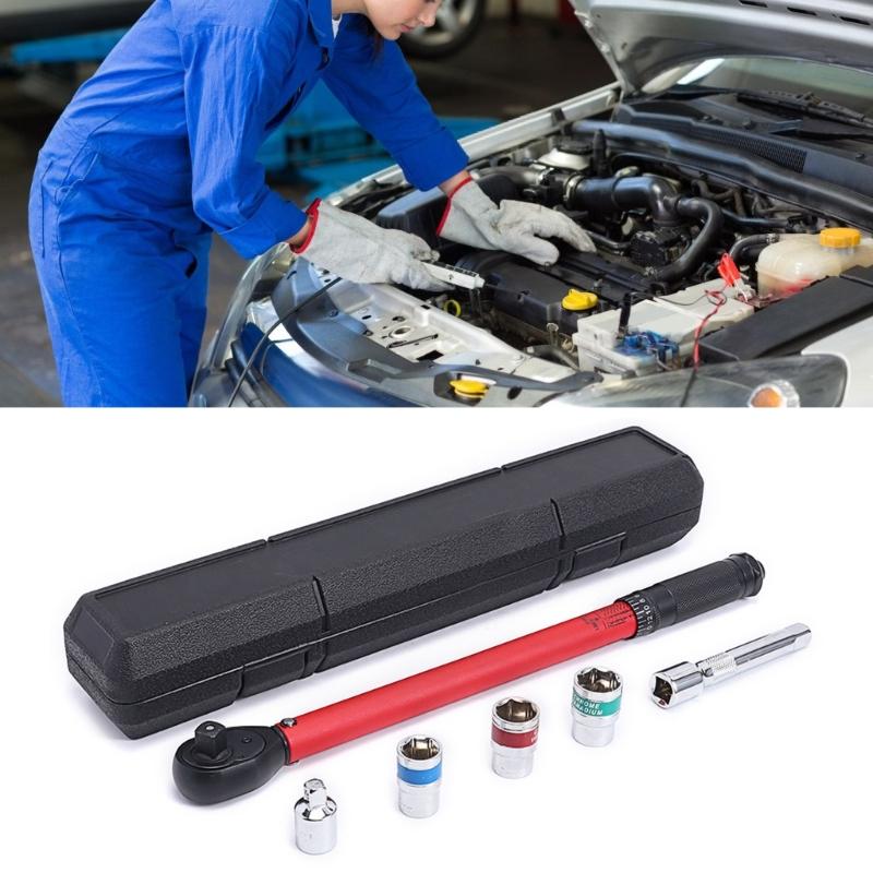 High Carbon Steel Electroplated Torque Wrench Hand Tool for Precise Automotive Mechanical Repair Easy Use In Tight Space