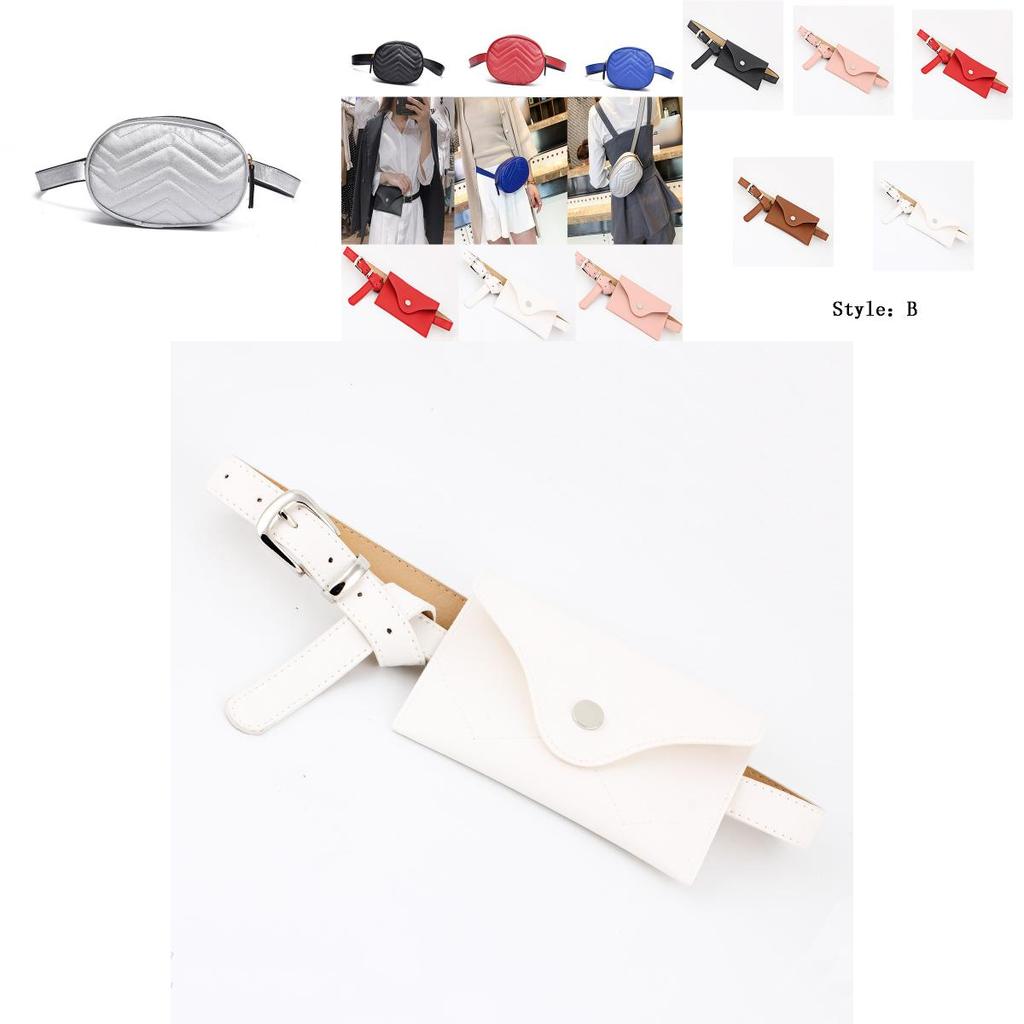 Fashion Waist Fanny Pack Women Leather Belt With Elegant Zipper Closure For Casual Use