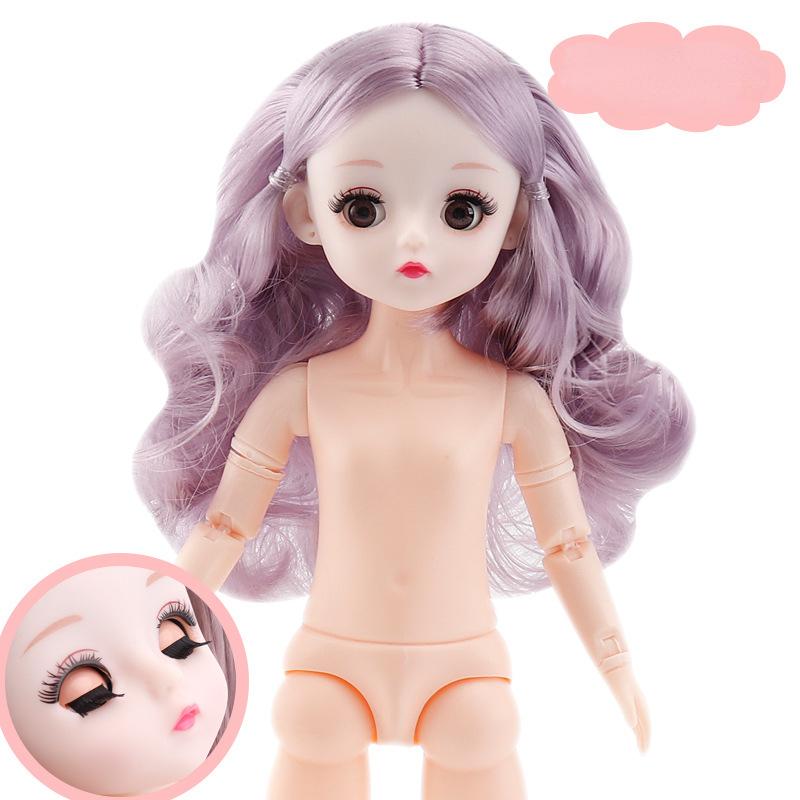 

30 см, простое тело, голый ребенок, 6 очков, смена ребенка, макияж и практический макияж, 23 сустава, кукла BJD, 4D Blink, общие мышцы, многосуставное тело. Head+Body+shoes