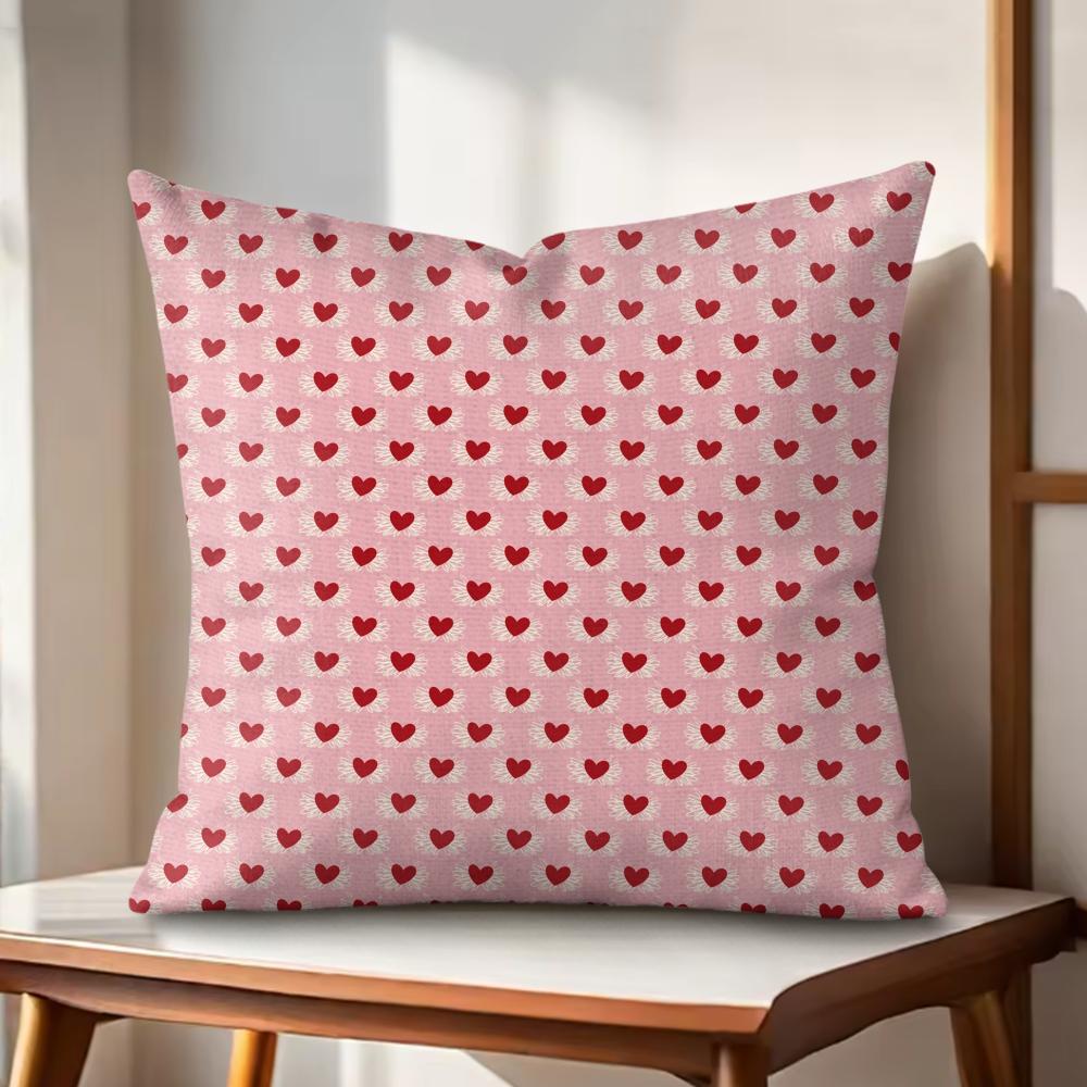 

Gift for Lover Cushion Cover Natural Linen Organic Fabric DoubleSided Printing Couch Pillow Covers Home Decor 30x30cm