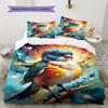 Set cu cuvertură și fețe de pernă cu model de desene animate Decorare casă Cadou de ziua de naștere (1 * husă de pilotă + 2 * fețe de pernă, fără miez)