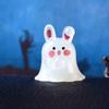 Small Animal Luminous Rabbit Micro Ornaments Cute Ghost Pig Miniature Figurine  Gardening
