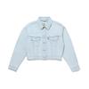 Levis Einfarbiges Button-Down Langarm Denimjacke Damenjacken Hellblau A7439-0006