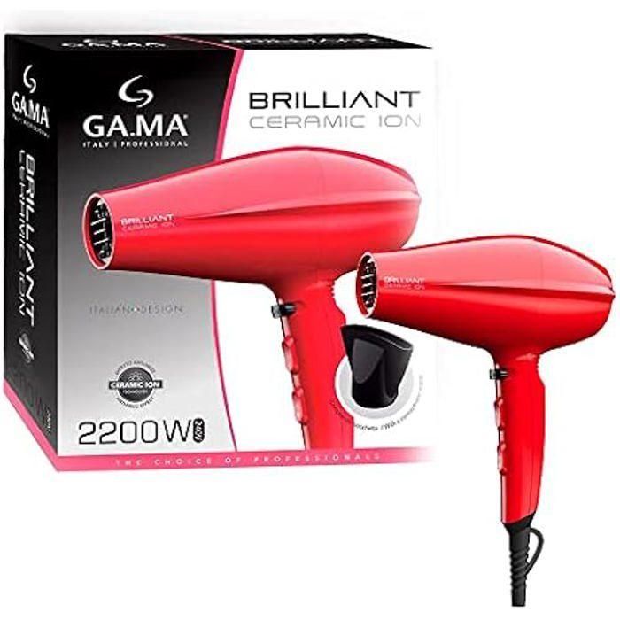 Hair Dryer - GAMA - Brilliant Ceramic Ion - 2200 W - Red - Air Ionizer
