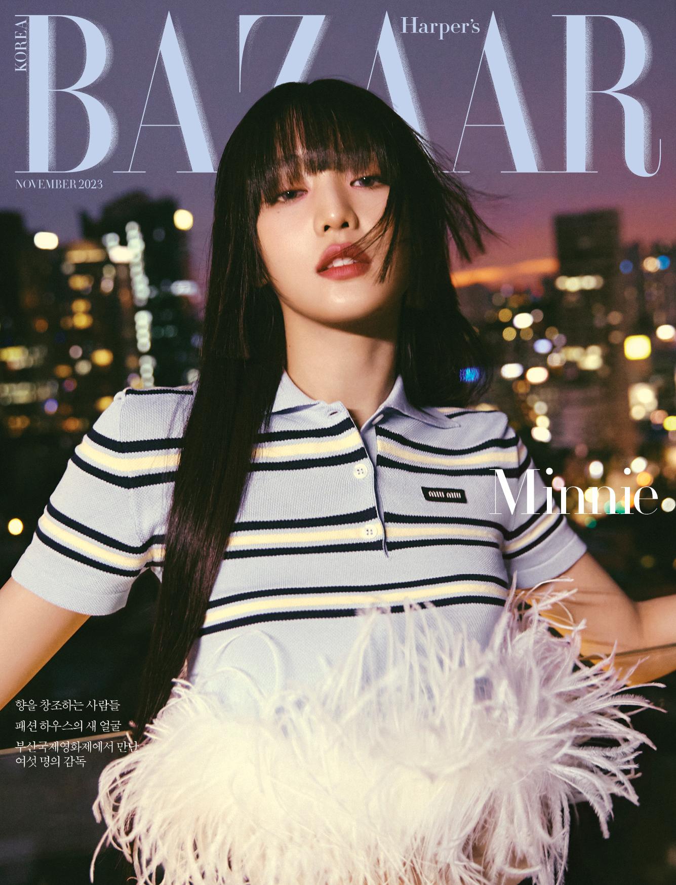 

2023.11 Harper s BAZAAR КОРЕЯ IVE WONYOUNG & (Г)ОБКЛАДКА I-DLE MINNIE MINNIE-BLUE