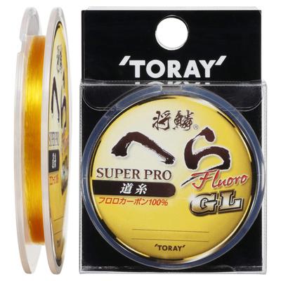 Toray (TORAY) Fluorocarbon Line, Shorin, Hera Super Pro Fluorocarbon, Main Line, GL, 50m, 1.5, Gold