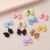 11 Styles Cartoon Mini Bow Resin Charms Multicolor Flatback Diy Hair Clip Phone Case Craft Supplies
