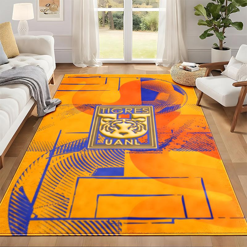 Club Tigres UANL Carpet Door Mat for Living Room or Bedroom Protective Mat Under Chair Office Decoration Christmas Gift Birthday Present