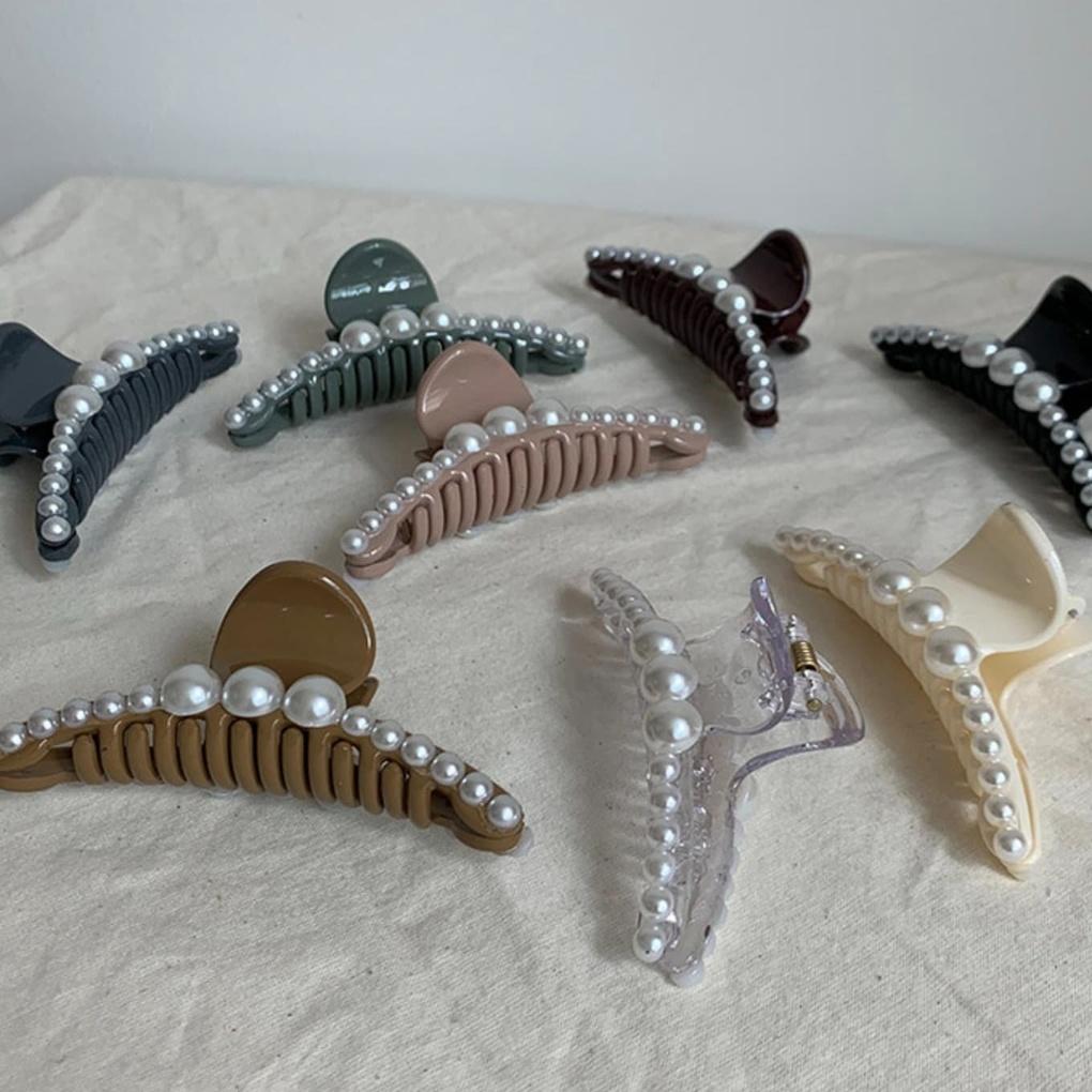 

Women s Updo Hair Clip Hairpin Half Bun Pearl Color black