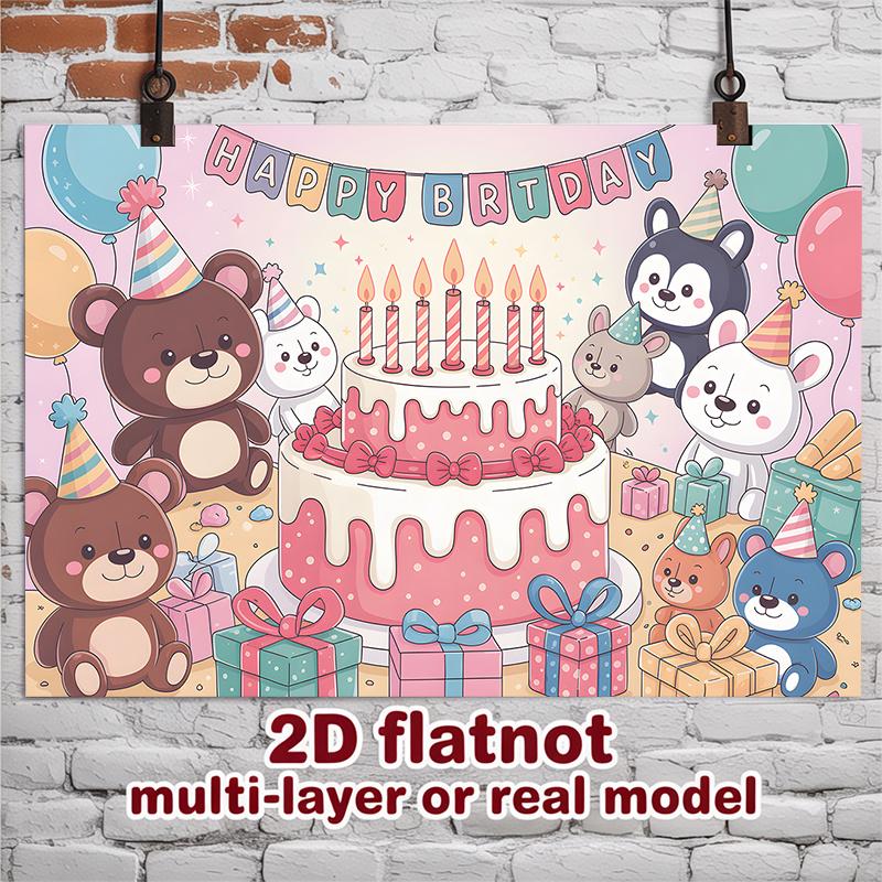 Party Backdrop Birthday Photo Booth Background Wall Decor