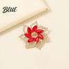 Scarf Brooch Flower Pin for Women Rhinestones Inlaid Wear-resistant Dress
