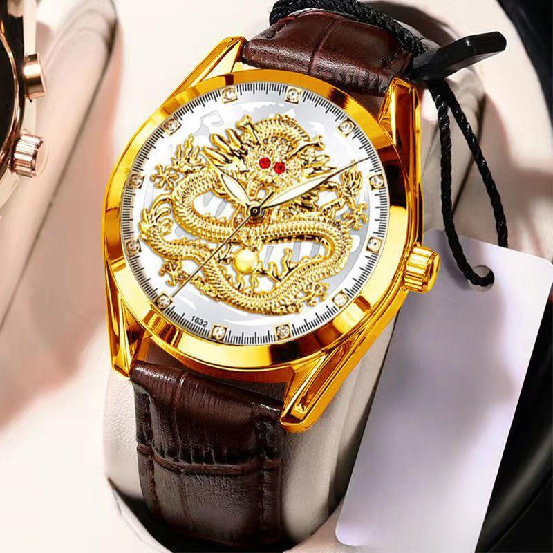 New Dragon Watch Men's Watch Business Waterproof Fashion Quartz Watch Men's Watch Automatic Non-mechanical Watch