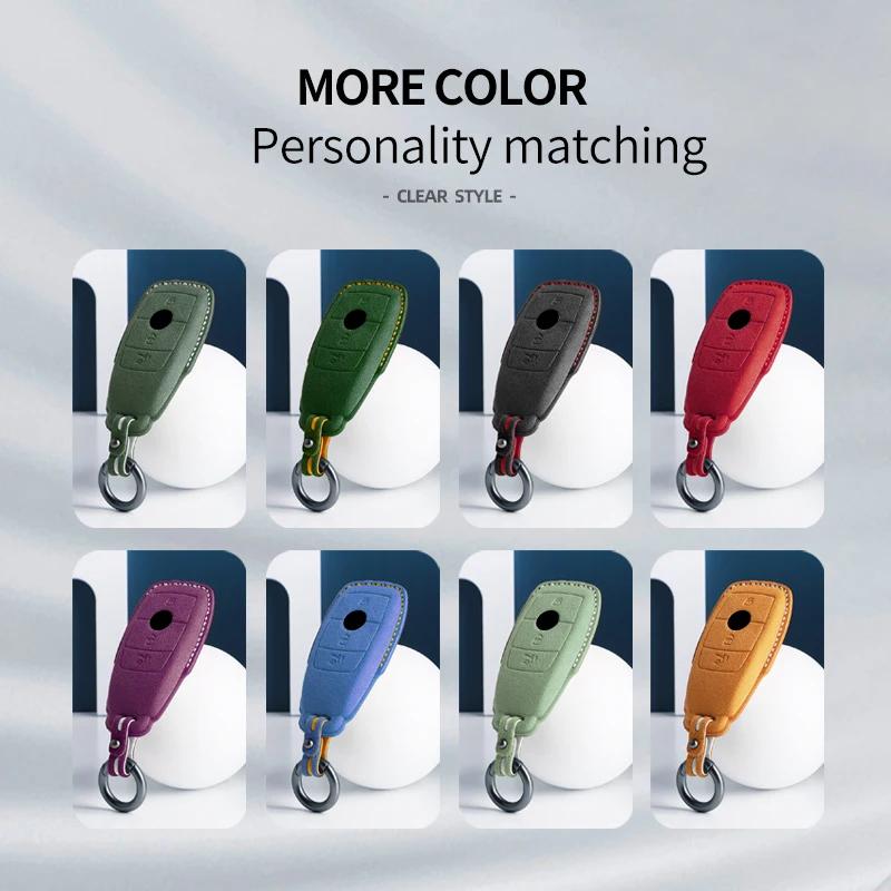 Interior Mouldings Alcantara Car Key Case Cover For Mercedes Benz W176 W177 W205 W206 W212 W213 W222 W223 W167 W463 X166 A C E S