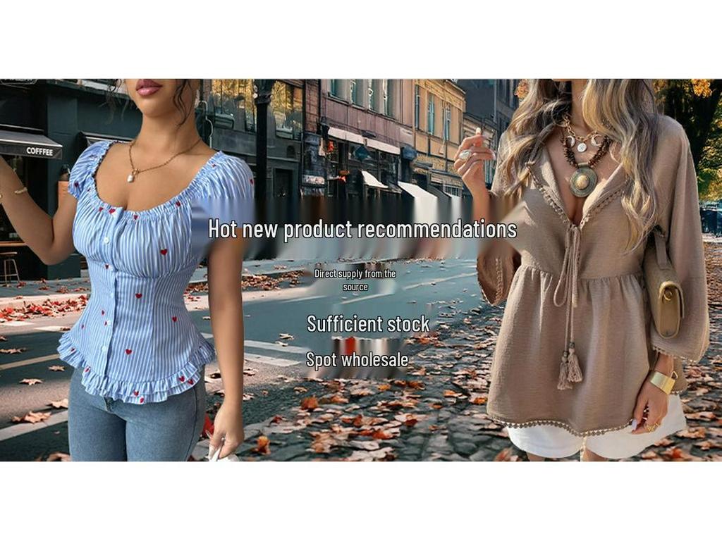 European Square Neck Slim Fit Solid Color Dress - Women's Spring/Summer 2026 Collection