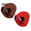 Snow Proof Outdoor Cycling Hat 2Pcs Fleece Lined Hats with Goggles, Warm Winter Knit Stretchy Brimless Eye Protection Hats, Windproof Skiing Caps for