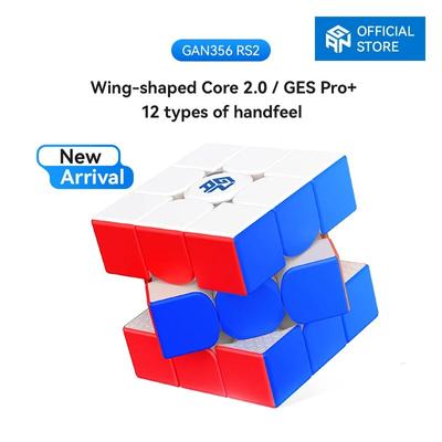 GAN 356 RS 2 Speed Cube 3x3 Gans 356RS2 Magic Cube Stickerless Educational Puzzle Toys for Kids