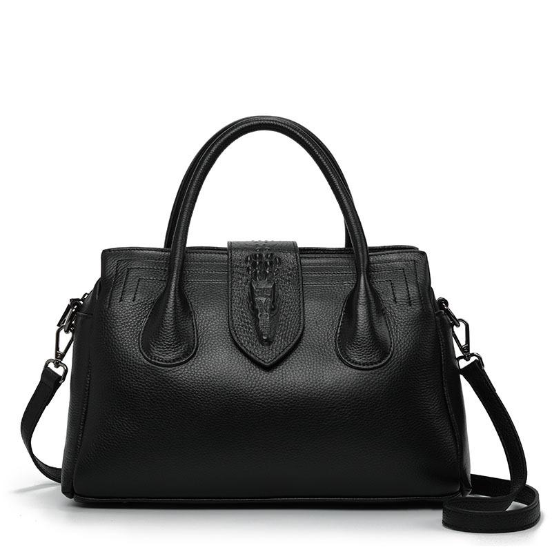 First Layer Cowhide Women's Bag New Versatile One-shoulder Crossbody Bag Fashionable Women's Bag Handbag Handbag Female Style