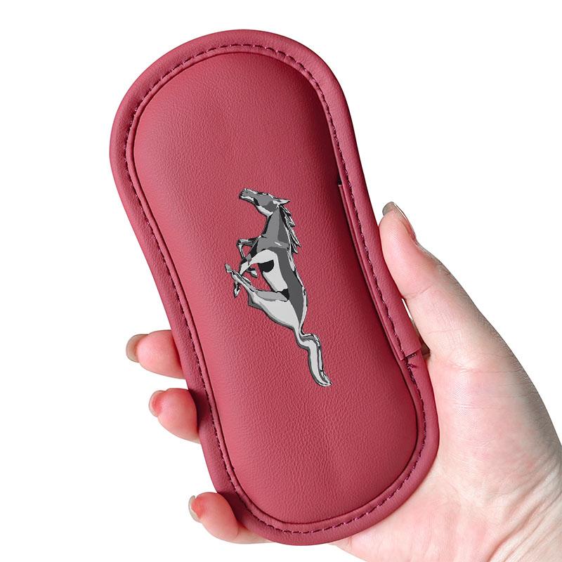 Leather Car Pillow Car Knee Pad Elastic Memory Foam Leg Pad For Ford Focus mk2 mk3 Fiesta mk7 Ranger Mondeo mk4 S-MAX Kuga Mustang