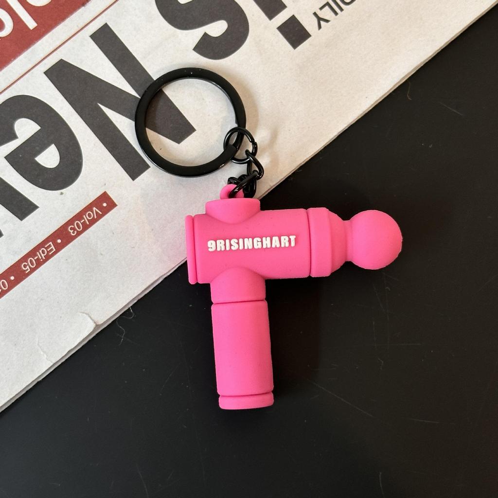 Fitness Series Gummi-Schlüsselanhänger: Hantel- & Kurzhantel-Anhänger für Geschenke