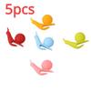 5pcs Cup Decoration Tool Cute Snail Shape Random Color Silicone Mug Hanging Tool Tea Bag Holder Cup Tea Clips