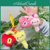 Creative Heart Lock Plush Doll Keychain For Couples Gift And Bag Decor