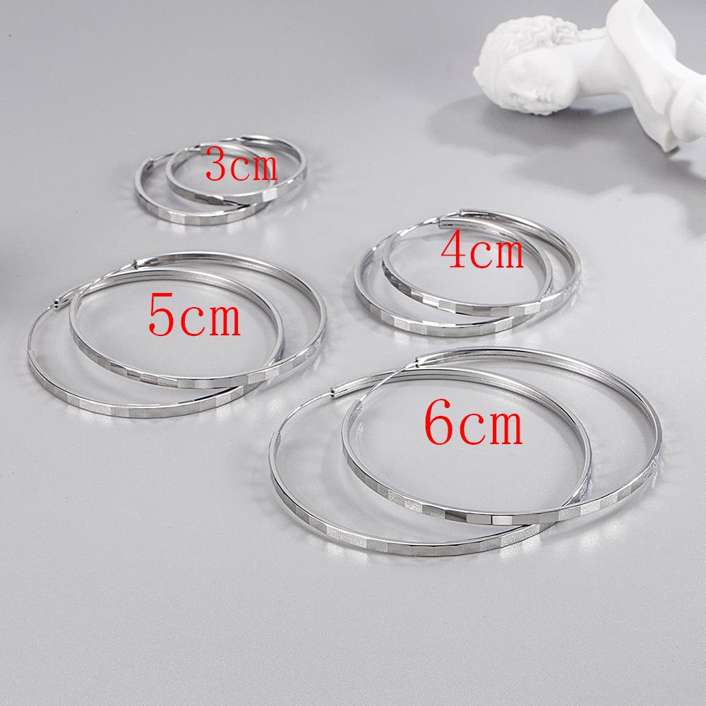 Personalized European & American Trend Elegant Hollow Square & Round Big Hoop Earrings for Women.