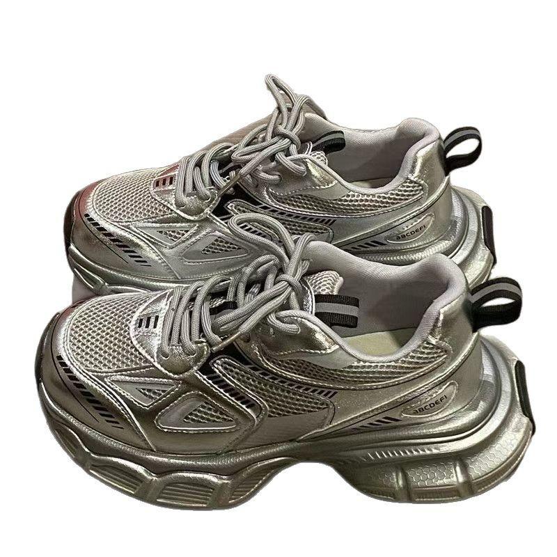 Zapatos Versátiles de Moda Transpirables para Mujer Primavera Nuevos Planos Cómodos Antideslizantes Zapatillas de Mujer Moda Casual de Suela Blanda para Mujer