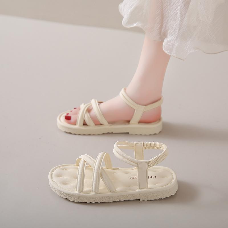 Roman Sandals 22 New Summer Flat Temperament Pregnant Women Beach Shoes High-end Sandals