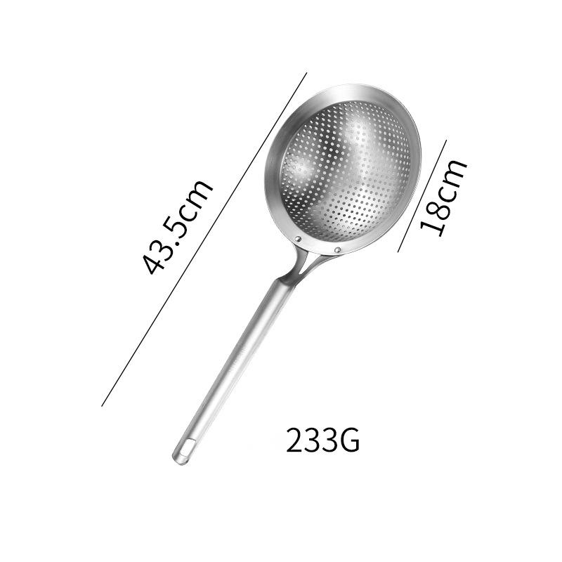 

Thick Mesh Grid 304 Stainless Steel Oil Skimmer Vegetables Colander Soy Milk Strainer Pot Food Filter Spoon Kitchen Gadgets