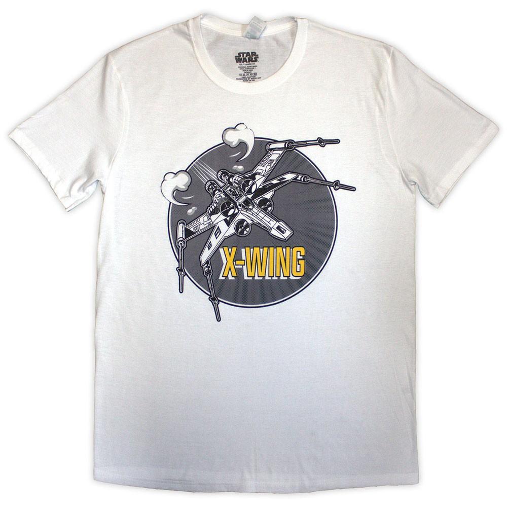 Star Wars X-Wing Graphic T-Shirt White New XL