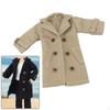 1/ Figure Clothes Miniature Clothing Trench Coat Trendy Costume Accessories for 6" Female Figures