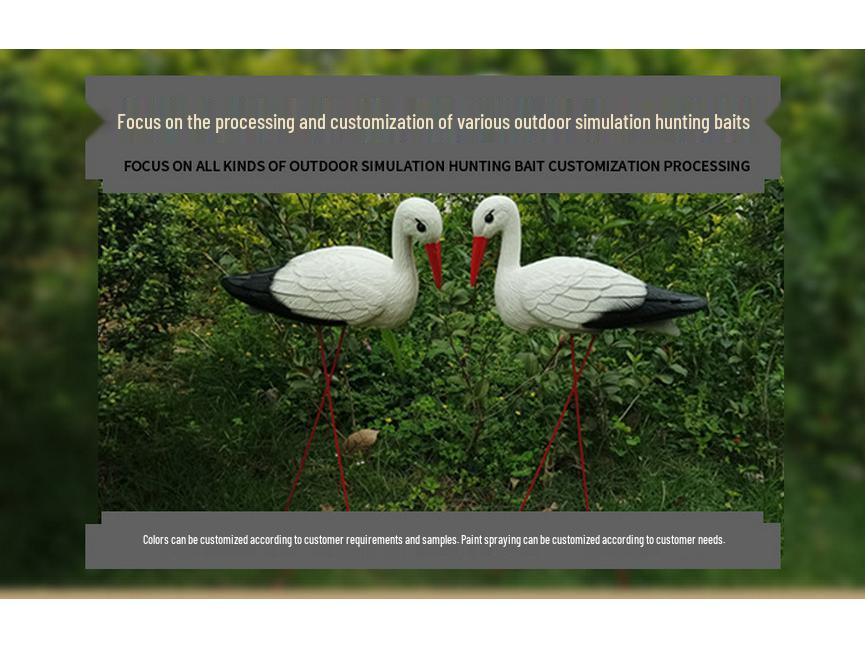 Garten-Außendekoration Simulation Plastik Roter Kronenkranich