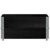 Pallet Top Frame Set 2 Pcs Black 80x60 Cm Solid Pine Wood