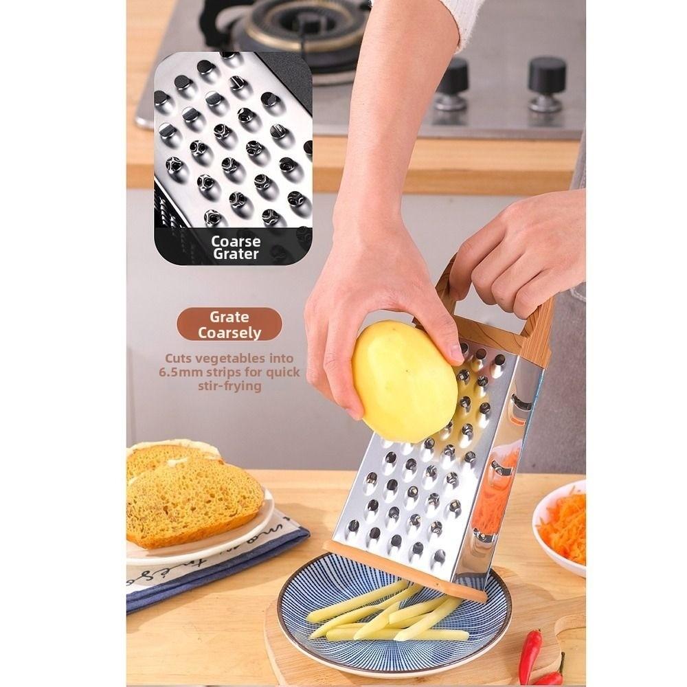 Stainless Steel Cheese Graters 4/6 Sided Vegetable Slicer Food Shredder  Vegetables Preparation