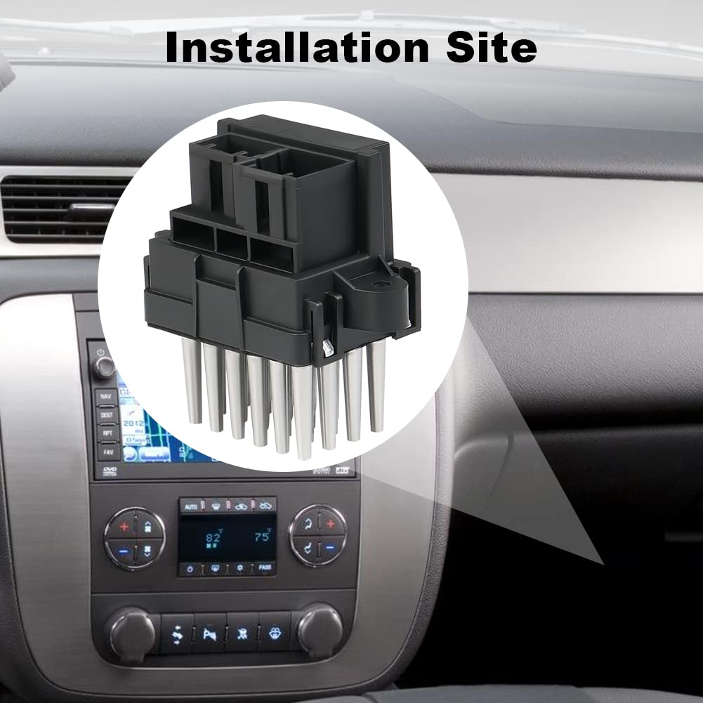 15141283 HVAC Blower Motor Resistor Compatible with 2008-2012 Buick 2007-2014 Cadillac Chevy GMC 2008 2009 Hummer H2 2007-2009 Pontiac Suzuki Saturn