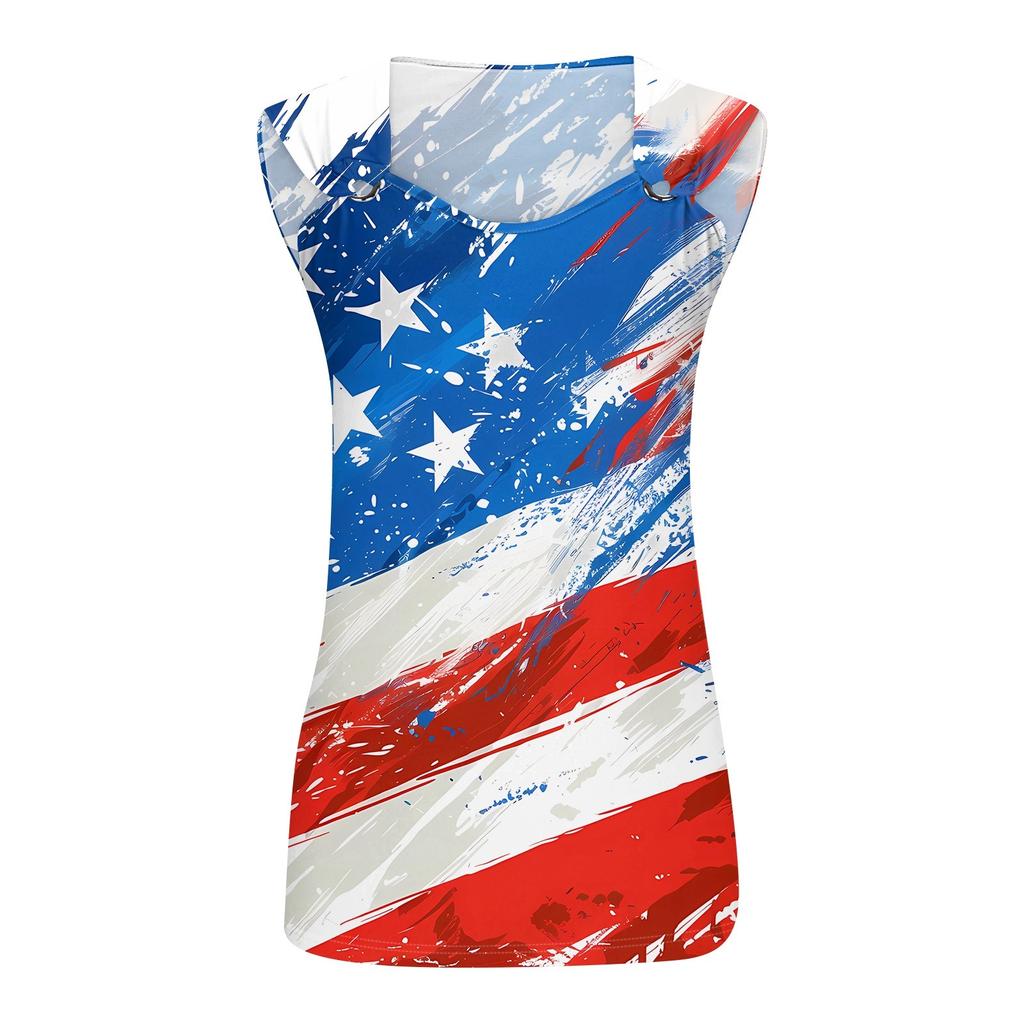 Womens Tank Top V Neck Basic Printed Casual Flowy Summer Sleeveless Deep Side Cut Tops For Women