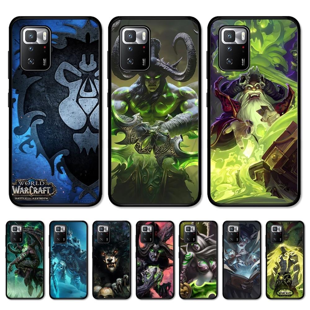 World Of Warcraft Phone Case For Redmi Note 4 X 5 A 6 7 8 T 9 9S 10 11 11S 11Epro Poco M3 Pro