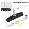 60mm Threaded V-Brake Pads All Weather Brake Shoes for MTB Mountain Bike Linear Pull Brakes Replacement Parts