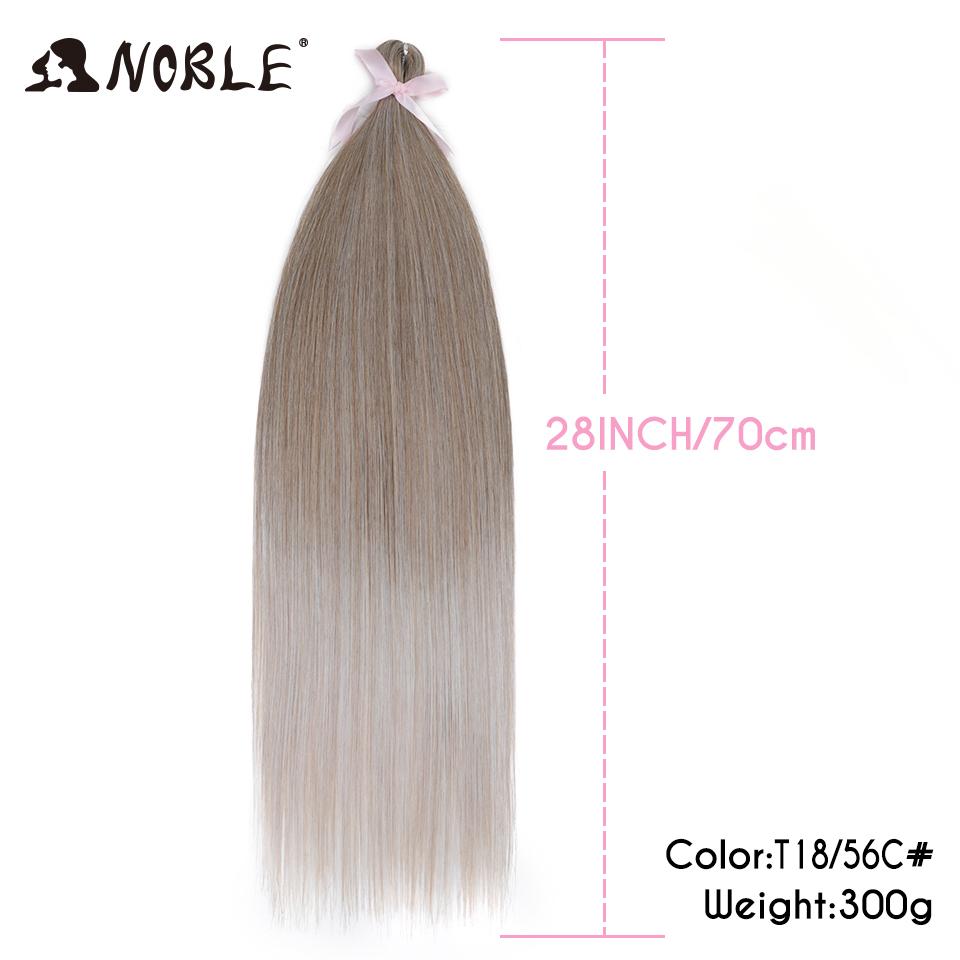 

Noble 18 Colors Ariel Hair Canicolons Straight Pony Hair 28 Hair Bundles Crochet Braids Hair Synthetic Crochet Hair Extensions (as the picture,28inches)