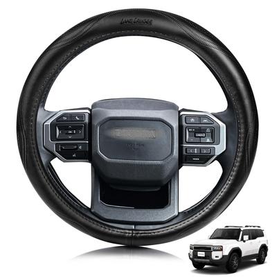 ElitingCar Steering Wheel Cover for Toyota Land Cruiser Premium Genuine Leather Steering Wheel Cover with Stylish Excellent 3D Dedicated Car Enhanced