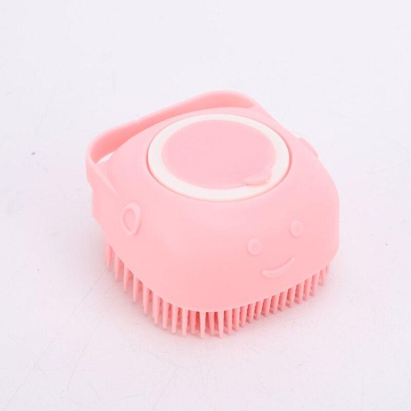 

Щетка для купания домашних животных, чистящая ванна, массажная щетка, силиконовая, большой емкости, для мытья тела, хранения, для кошек, собак, чистки, средств по уходу M розовый