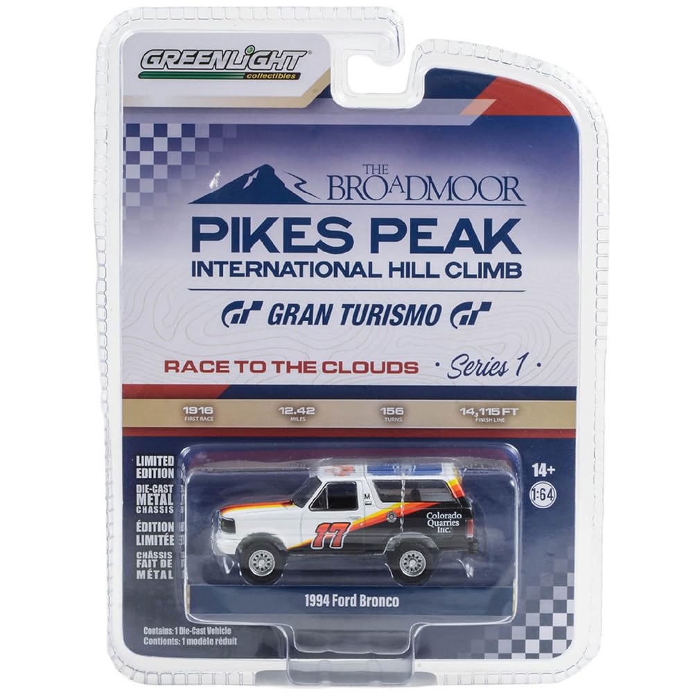 Greenlight 1/64 СЕРИЯ PIKES PEAK INTERNATIONAL HILL CLIMB 1-1994 FORD BRONCO