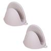 1 Pair Mini Oven Gloves Silicone Heat Resistant Cooking Pinch Mitts Potholder Insulated Gloves for Kitchen BBQ Baking Cooking Grilling