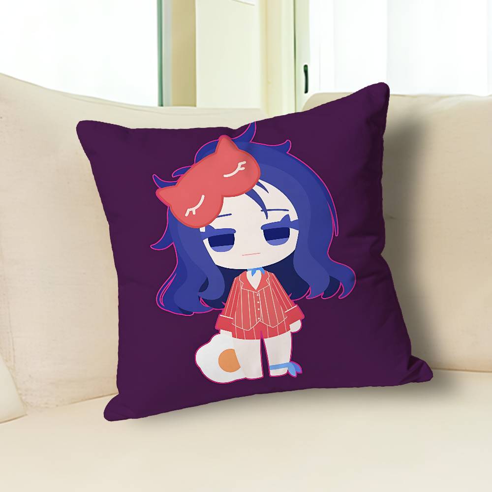 M-MiSide Cute Girl M-Mita Pillow Case Modern Home Decorative Cozy Plush Pillowcase For Living Room Bedroom Sofa