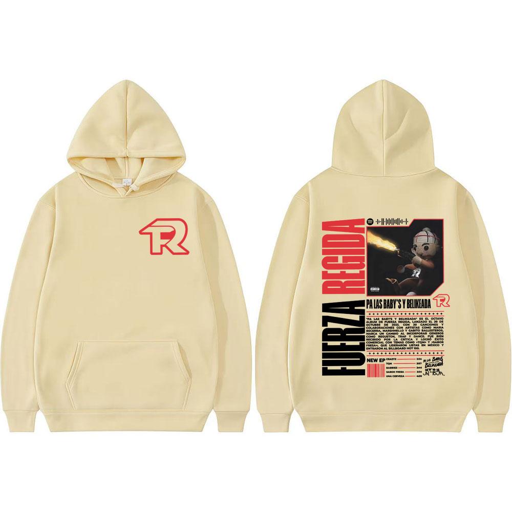 Fuerza Regida Regulated Force 2025 Tour Sweatshirts Men Women Fashion Trend Long Sleeve Pullovers Comfort Gothic Clothes Hoodies