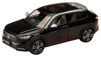 HJ64 Maßstab Honda VEZEL HEV PLaY Crystal Black Pearl Fertigmodell HJ642071BK 1/64 e