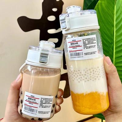 350/550ml Plastic Water Bottle With Tea Filter Portable Transparent Sports Water Bottle For Student Outdoor Water Cup BPA Free