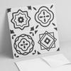 Kafelki Ścienne Samoprzylepne Winyl Wzory Geometryczne W Kwadratach 20X20X20 Cm