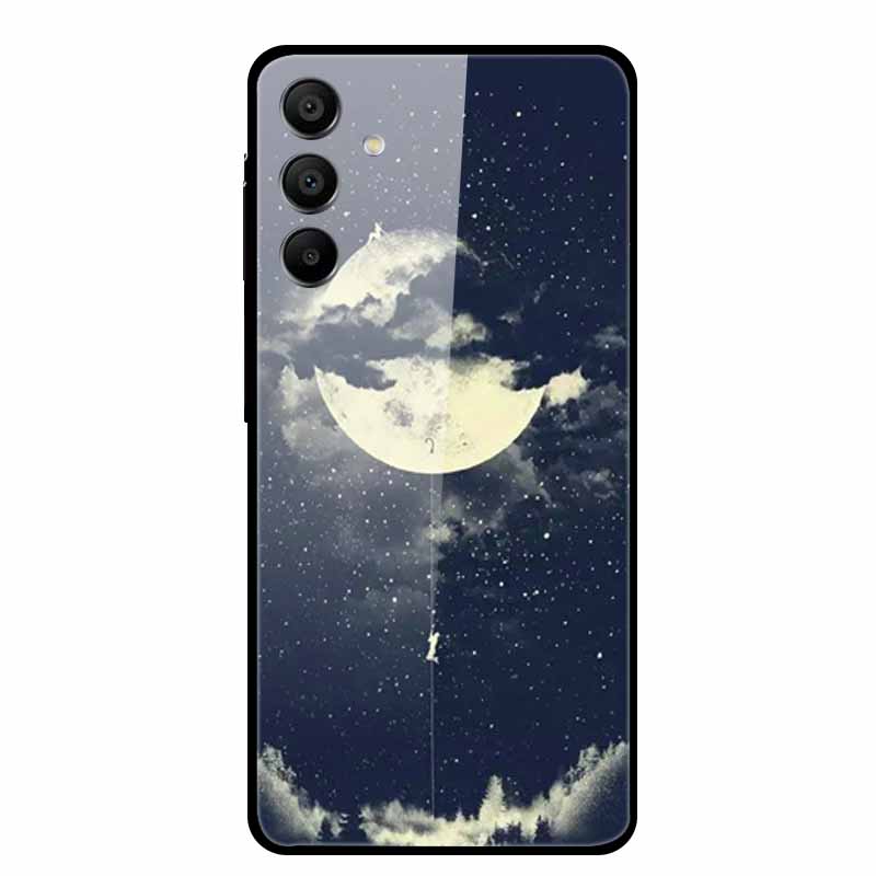 Tempered Glass Case for Samsung Galaxy A16 5G Back Cover Hard Case for SamsungA16 Phone Case Fundas Cool Protective Cute Bumper